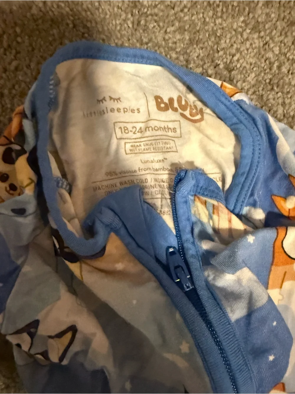Set of 4 Fall Little Sleepies & Kiki & Lulu Bamboo Zip Pajamas - 18-24 M